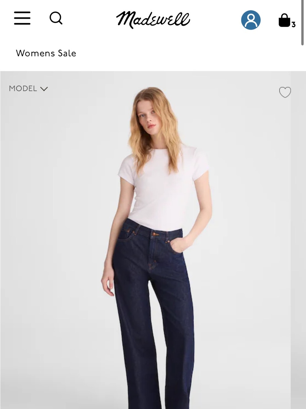 Madewell Perfect Vintage Wide-Leg Jean in Airy Denim